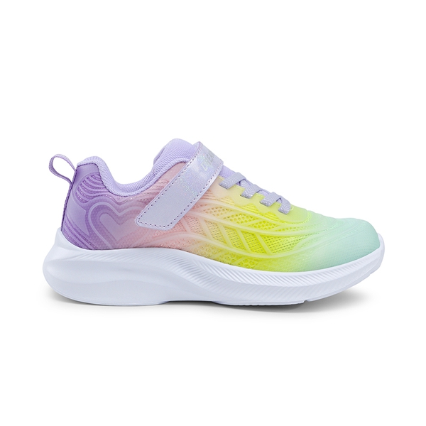 Kids Kick-Resistant Lightweight Running Sneakers - GREEN/YELLOW/PURPLE - 1